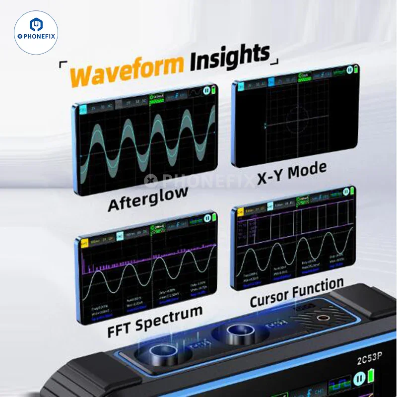 FNIRSI 2C53P 3 IN 1 Dual Channel Touch Screen Digital Oscilloscope - Image 6