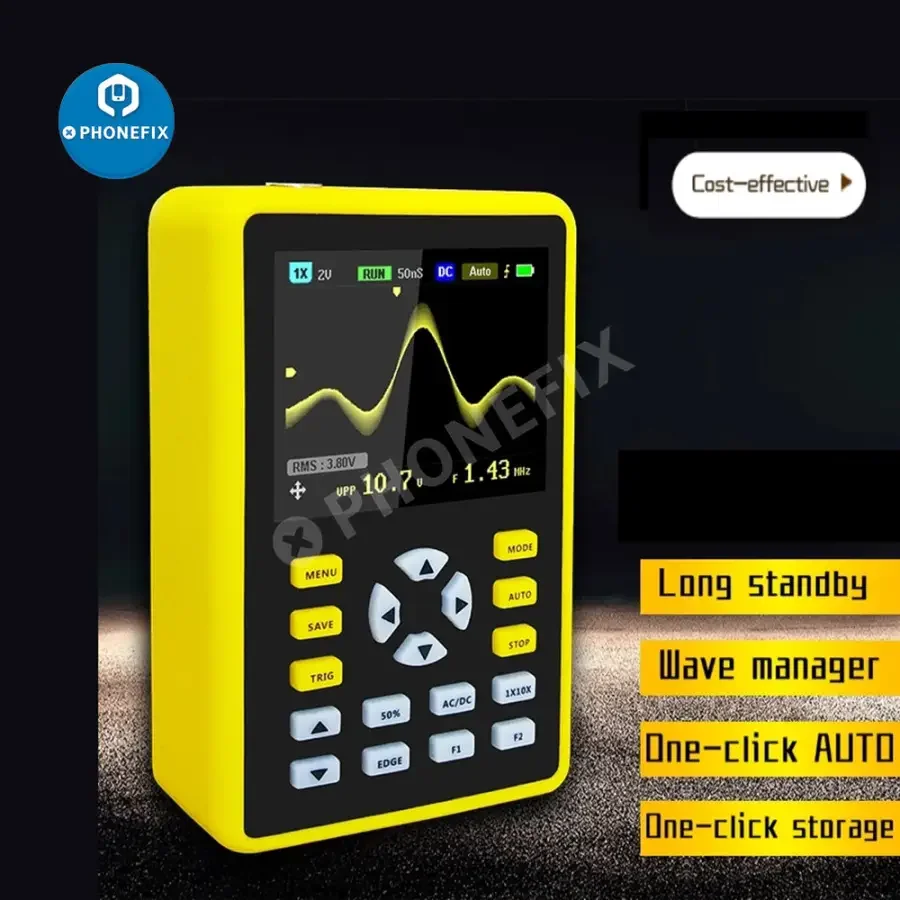 FNIRSI-5012H Anti-Burn Digital Oscilloscope Support Waveform Storage - Image 4