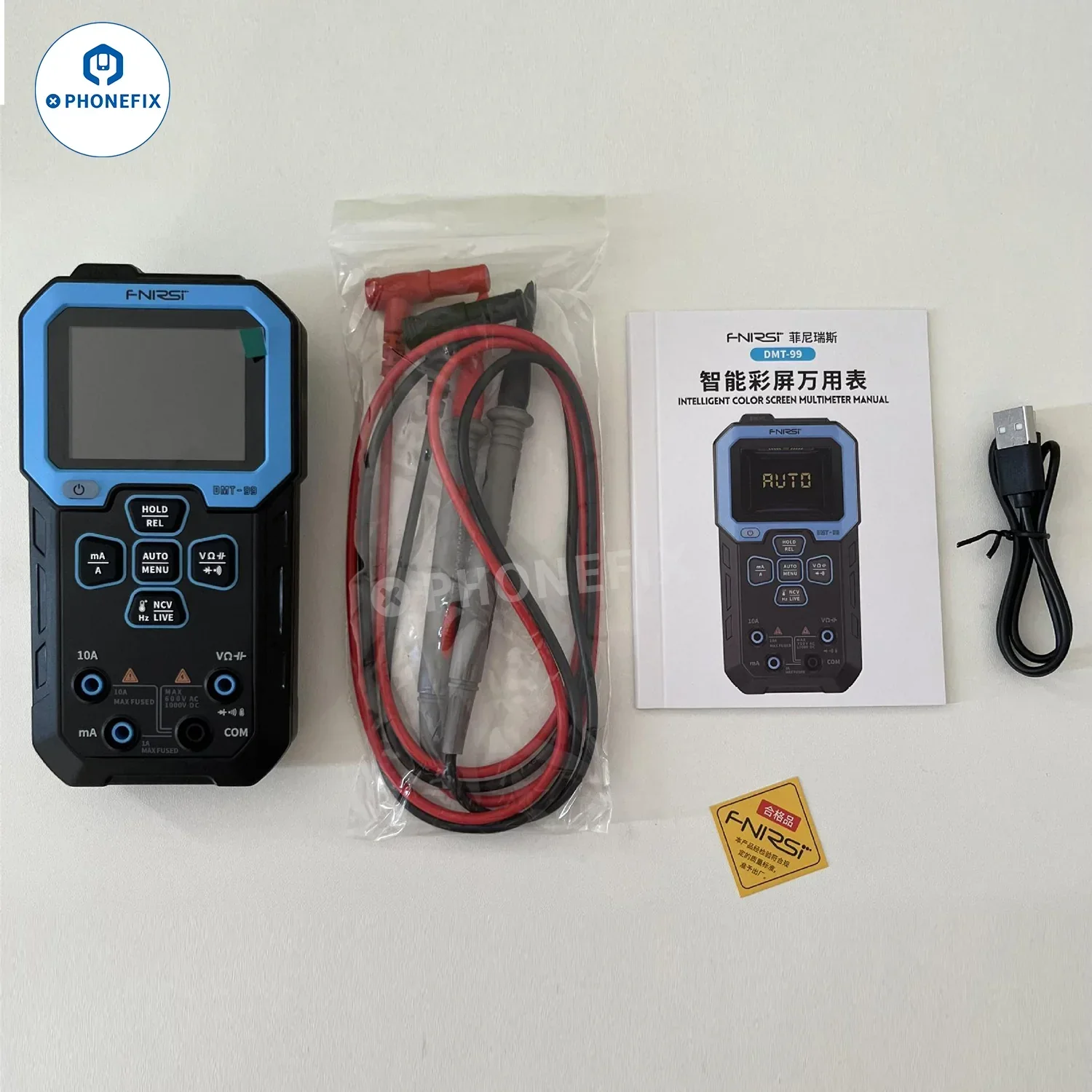 FNIRSI DMT-99 Digital Multimeter Smart Voltmeter Ammeter Tester - Image 7