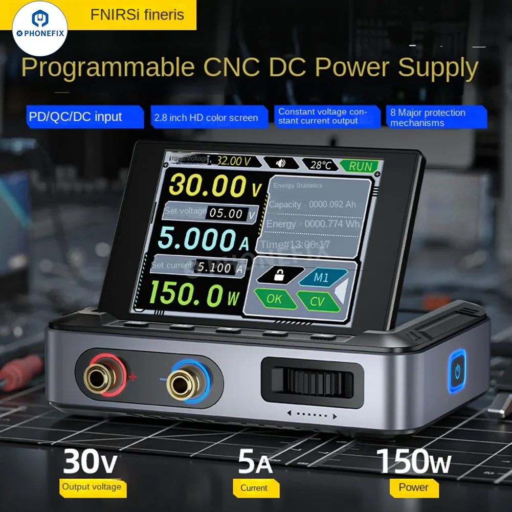 FNIRSI DPS-150 Programmable Mini DC Power Supply 30V 5A - Image 2