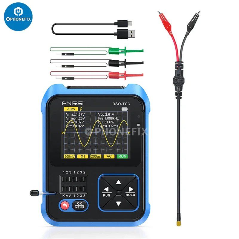 FNIRSI DSO-TC3 Digital Oscilloscope Diode LCR Transistor Tester - Image 4