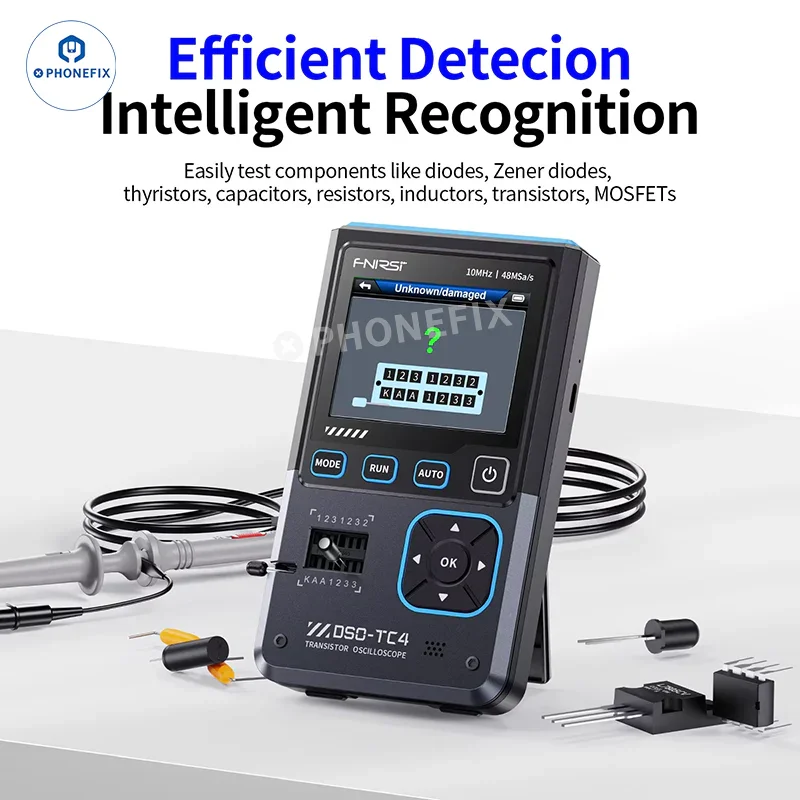 FNIRSI DSO-TC4 3-IN-1 Digital Oscilloscope Transistor Tester - Image 12