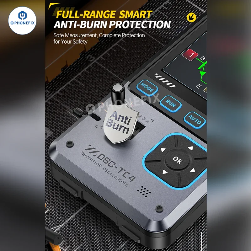 FNIRSI DSO-TC4 3-IN-1 Digital Oscilloscope Transistor Tester - Image 7