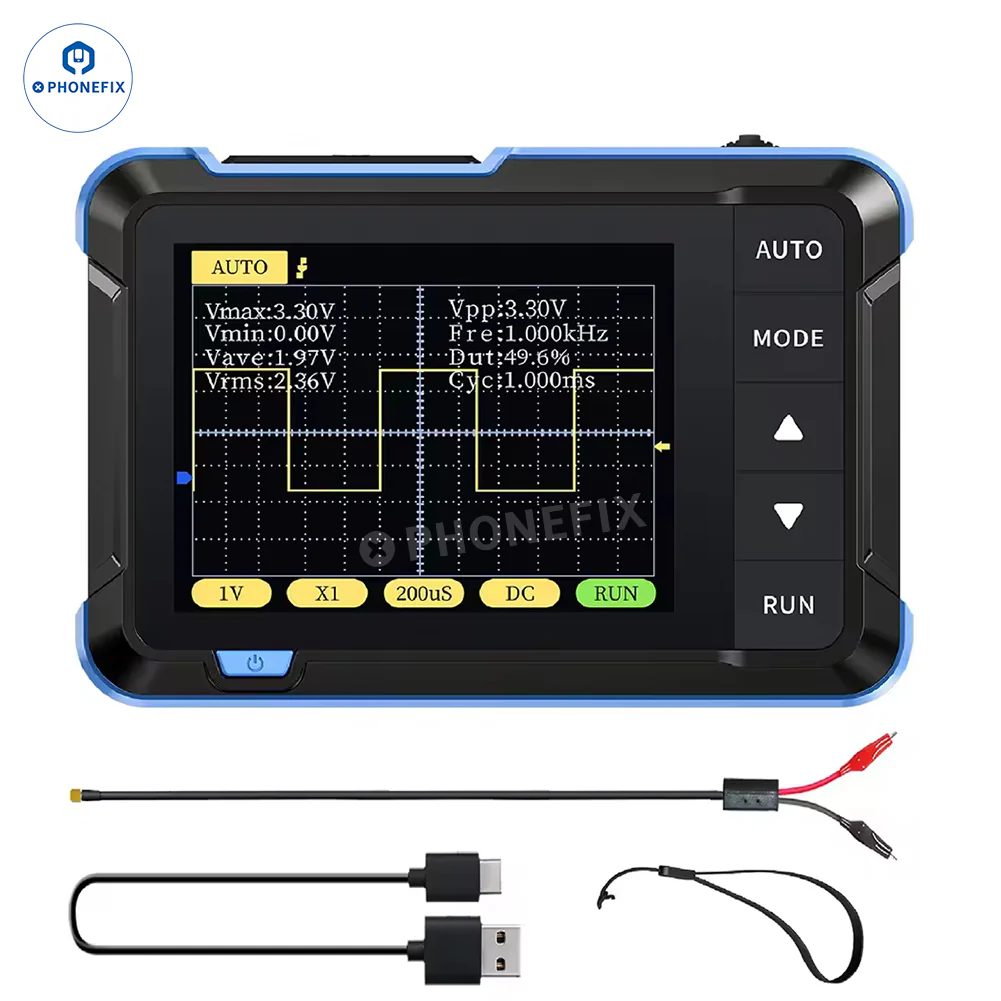FNIRSI DSO152 2.5MS/s 200KHz Mini Handheld Digital Oscilloscope - Image 10