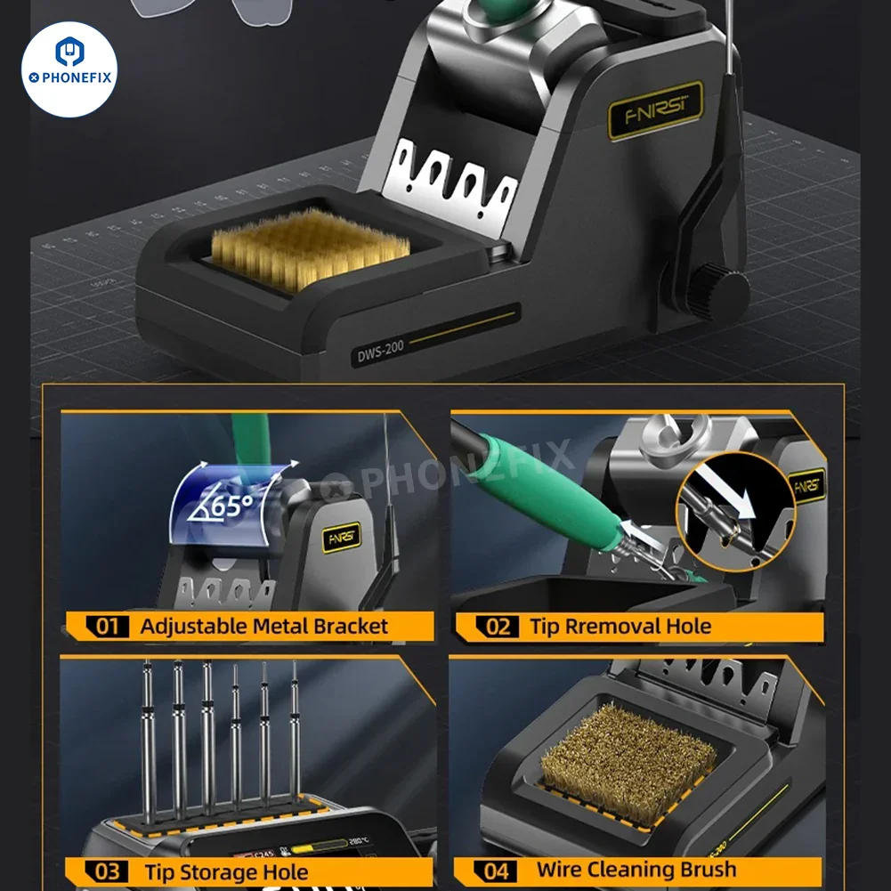 FNIRSI DWS-200 200W Soldering Station With T210 T245 Handle - Image 16