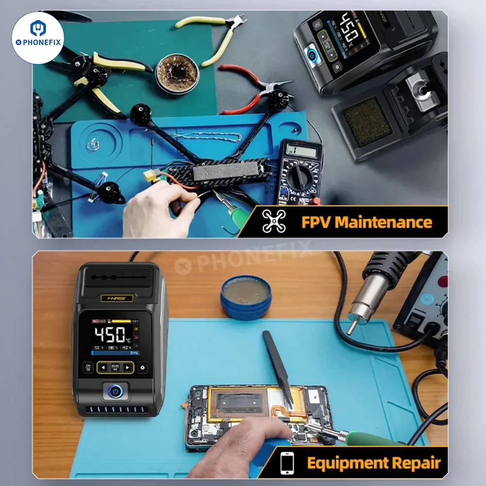 FNIRSI DWS-200 200W Soldering Station With T210 T245 Handle - Image 17