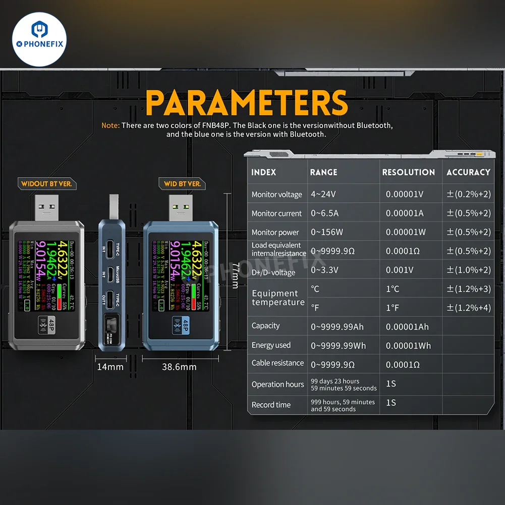 FNIRSI FNB48P USB Tail Tester For Phone Fast Charge Detection - Image 13