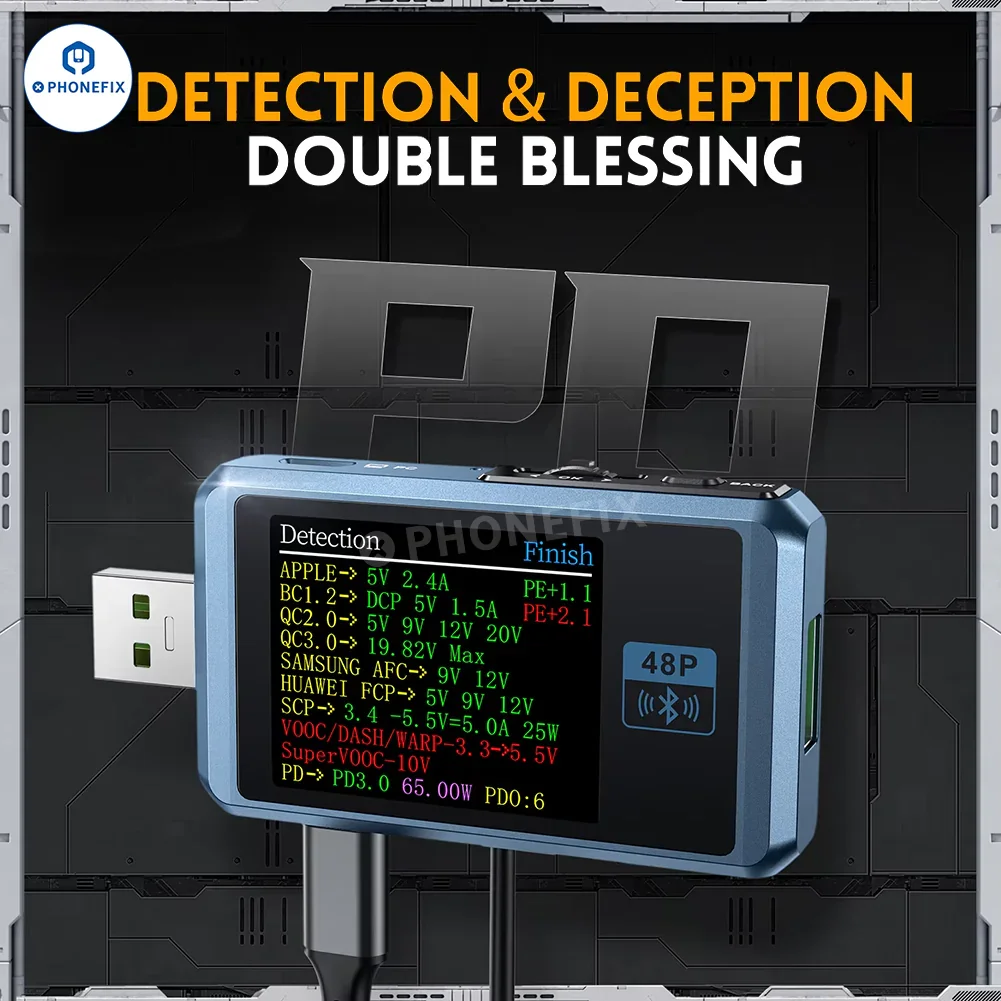 FNIRSI FNB48P USB Tail Tester For Phone Fast Charge Detection - Image 3
