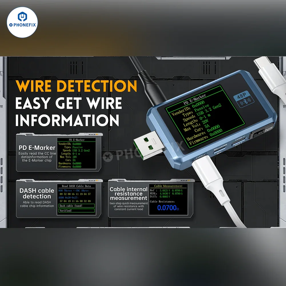 FNIRSI FNB48P USB Tail Tester For Phone Fast Charge Detection - Image 8