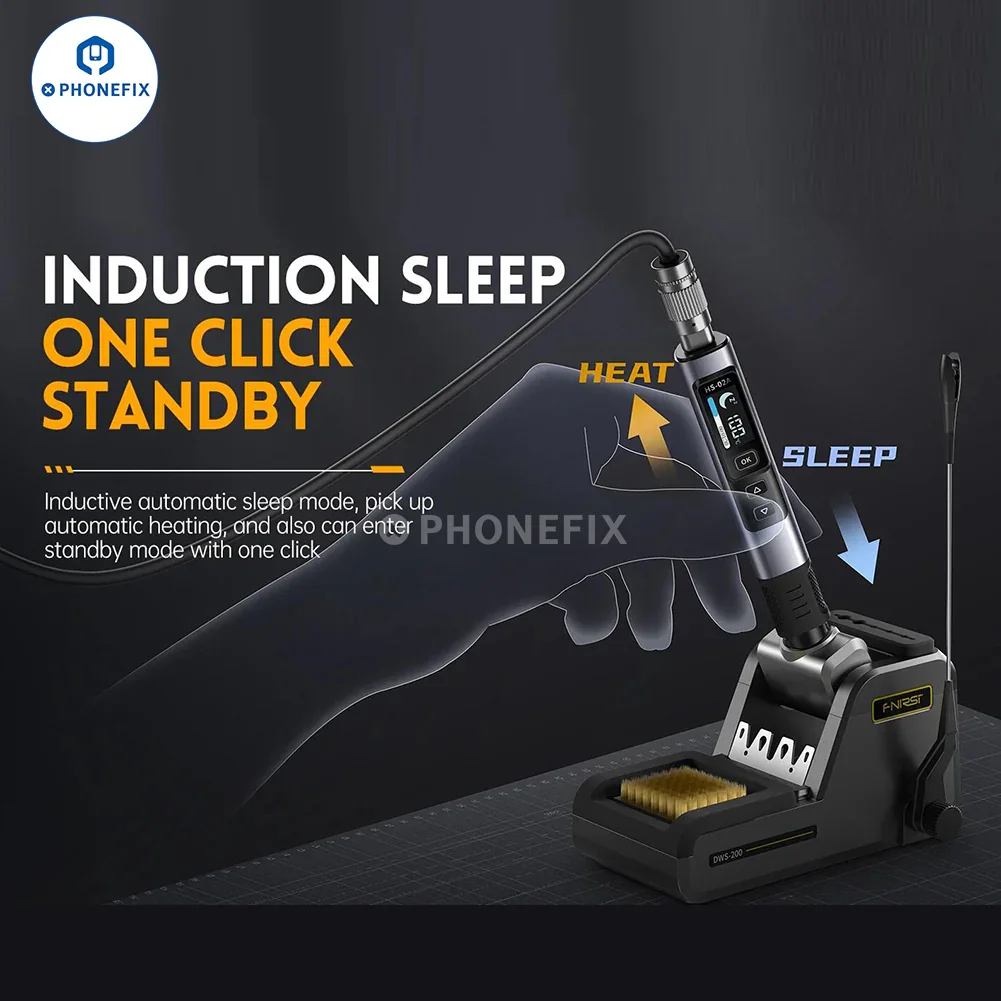 FNIRSI HS-02 100W Soldering Iron Adjustable Constant Temperature - Image 9