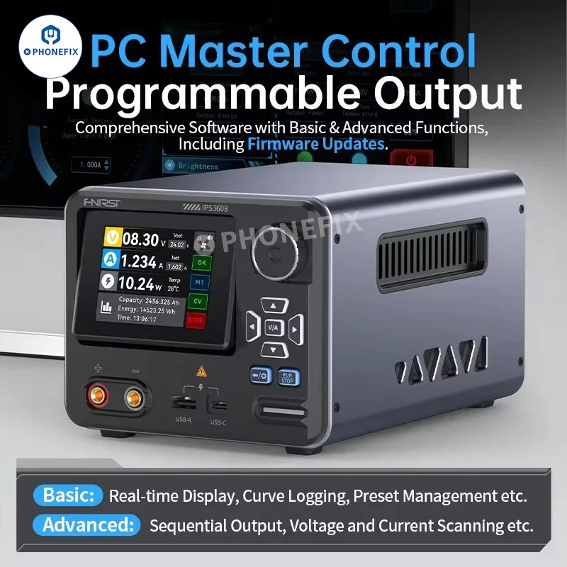 FNIRSI IPS3608 36V 8A Adjustable CNC DC Regulated Power Supply - Image 5