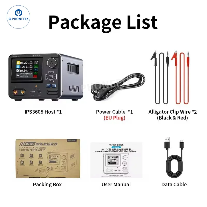 FNIRSI IPS3608 36V 8A Adjustable CNC DC Regulated Power Supply - Image 7