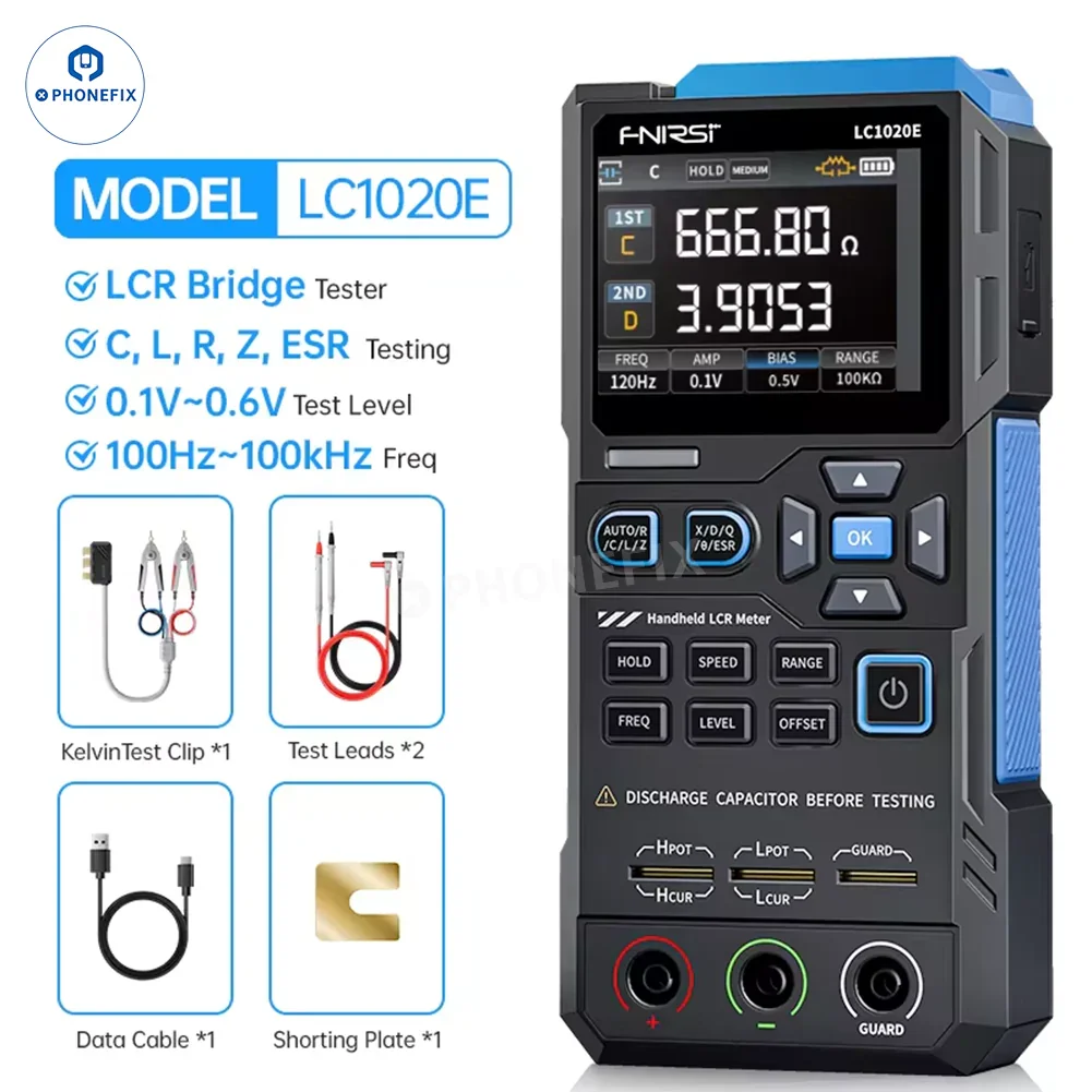 FNIRSI LC1020E LCR-ST1 Mini Digital Tweezers Bridge LCR ESR Tester - Image 10