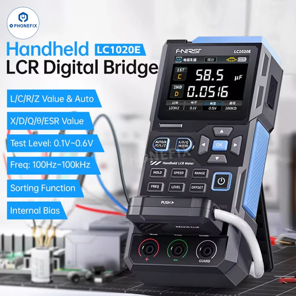 FNIRSI LC1020E LCR-ST1 Mini Digital Tweezers Bridge LCR ESR Tester - Image 2