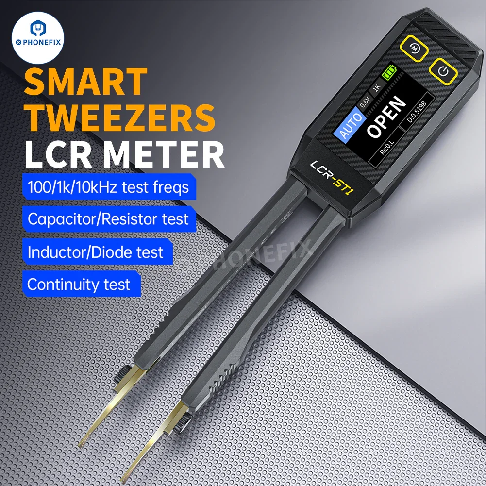 FNIRSI LC1020E LCR-ST1 Mini Digital Tweezers Bridge LCR ESR Tester - Image 4