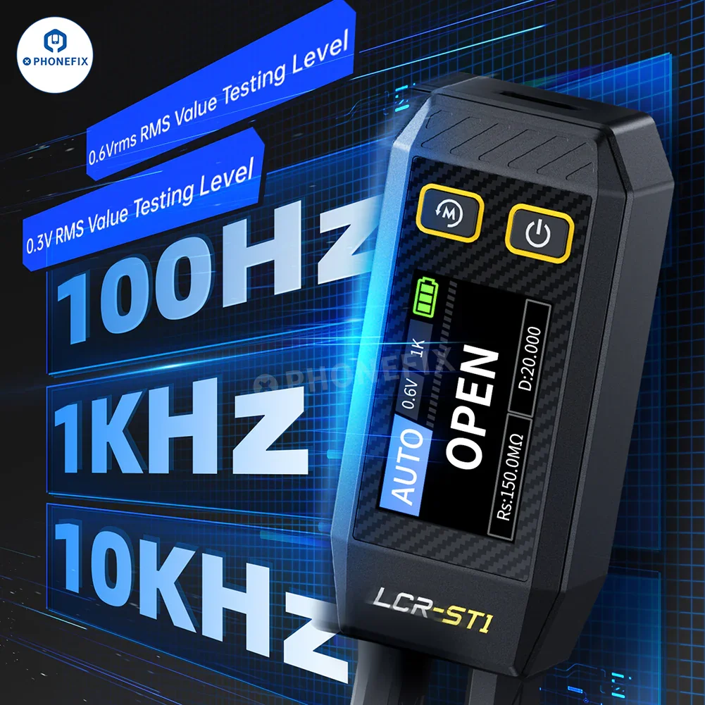 FNIRSI LC1020E LCR-ST1 Mini Digital Tweezers Bridge LCR ESR Tester - Image 6