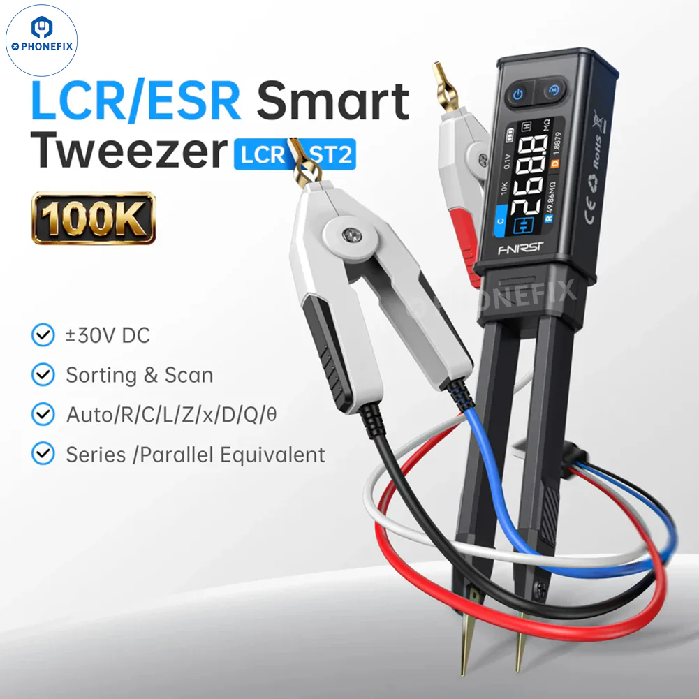 FNIRSI LCR-ST2 Bridge ESR Tweezer SMD BGA Component Tester - Image 2