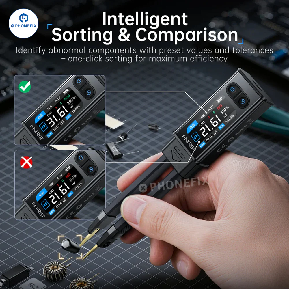 FNIRSI LCR-ST2 Bridge ESR Tweezer SMD BGA Component Tester - Image 6