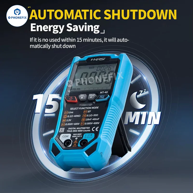 FNIRSI MT-40 Intelligent Multimeter Auto-Range Anti-burning - Image 2