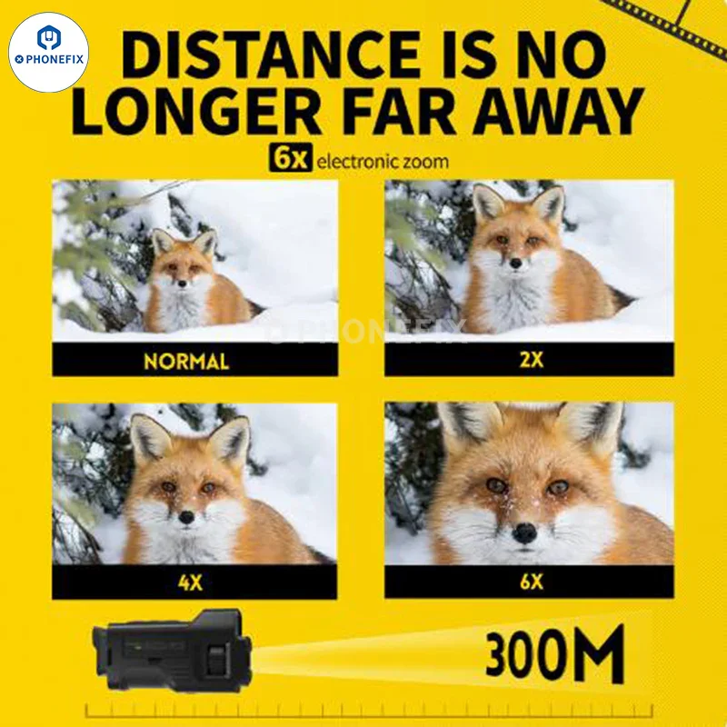 FNIRSI NVS-20 4K 6X Infrared Digital Zoom Night Vision Device - Image 4