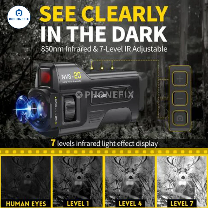 FNIRSI NVS-20 4K 6X Infrared Digital Zoom Night Vision Device - Image 6
