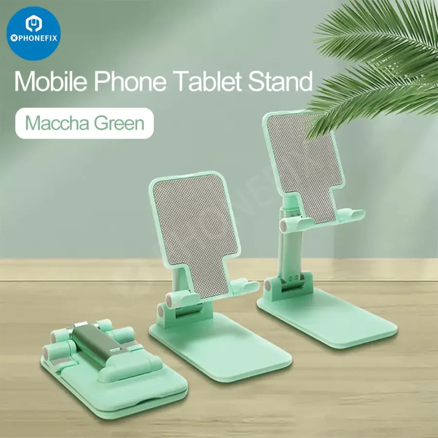 Foldable Tablet Phone Holder Stand Aluminum Alloy Desktop Bracket - Image 10