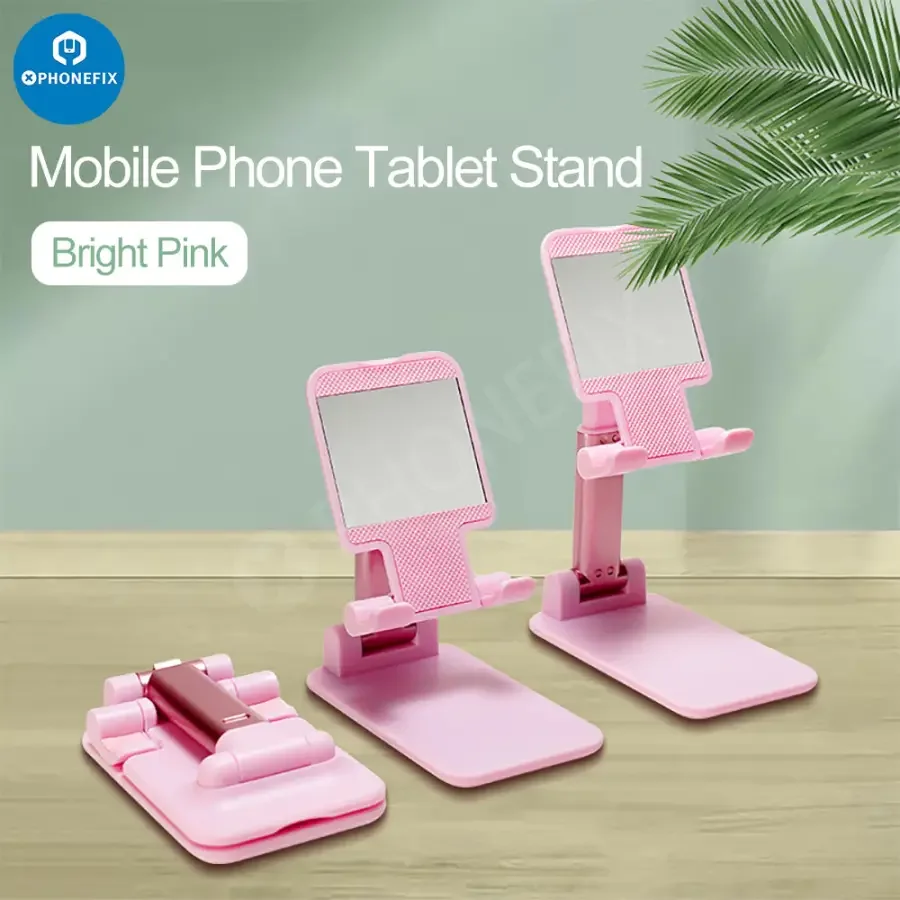 Foldable Tablet Phone Holder Stand Aluminum Alloy Desktop Bracket - Image 11