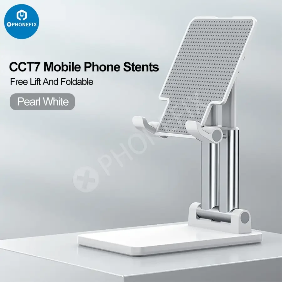 Foldable Tablet Phone Holder Stand Aluminum Alloy Desktop Bracket - Image 12