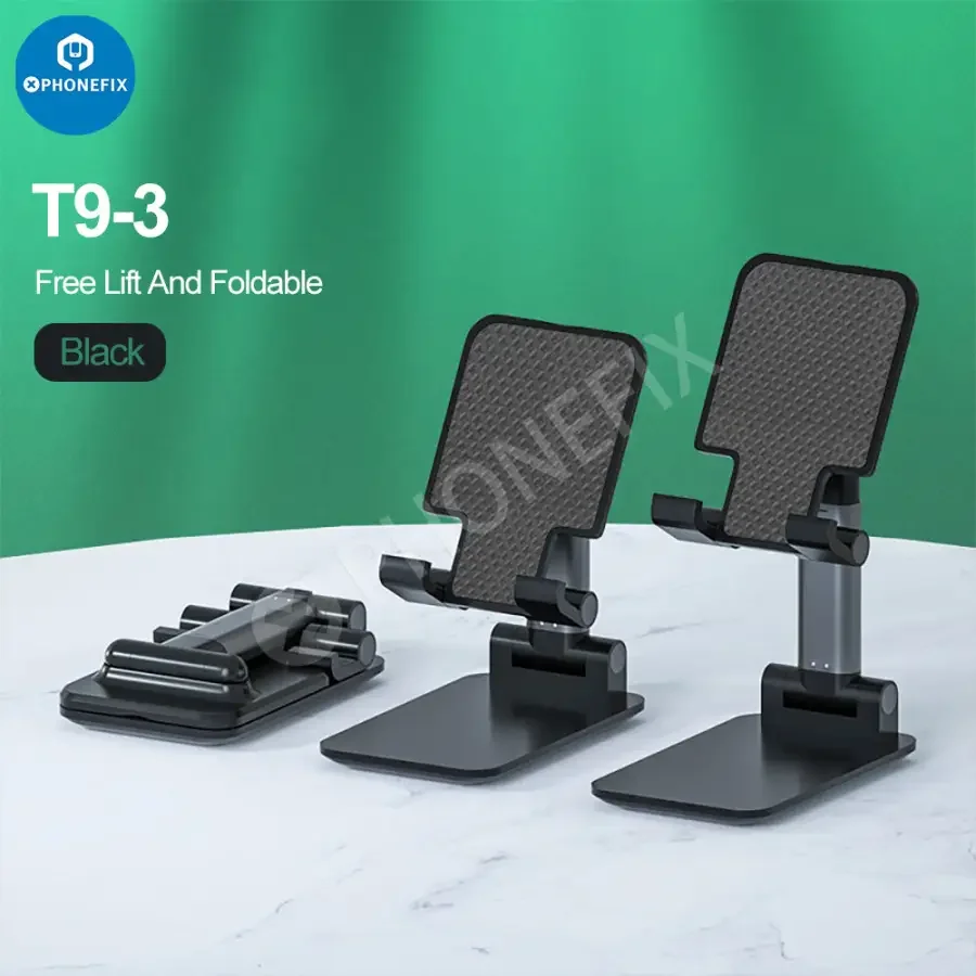 Foldable Tablet Phone Holder Stand Aluminum Alloy Desktop Bracket - Image 13