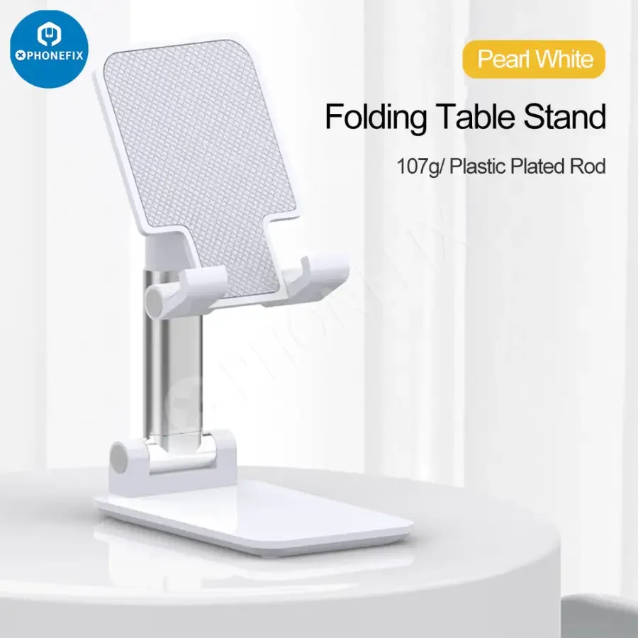 Foldable Tablet Phone Holder Stand Aluminum Alloy Desktop Bracket - Image 15