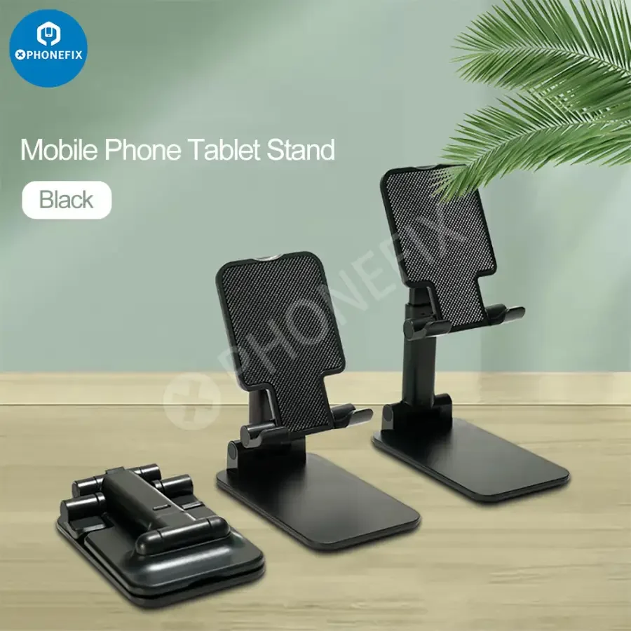 Foldable Tablet Phone Holder Stand Aluminum Alloy Desktop Bracket - Image 16