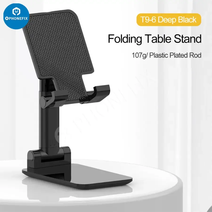 Foldable Tablet Phone Holder Stand Aluminum Alloy Desktop Bracket - Image 17