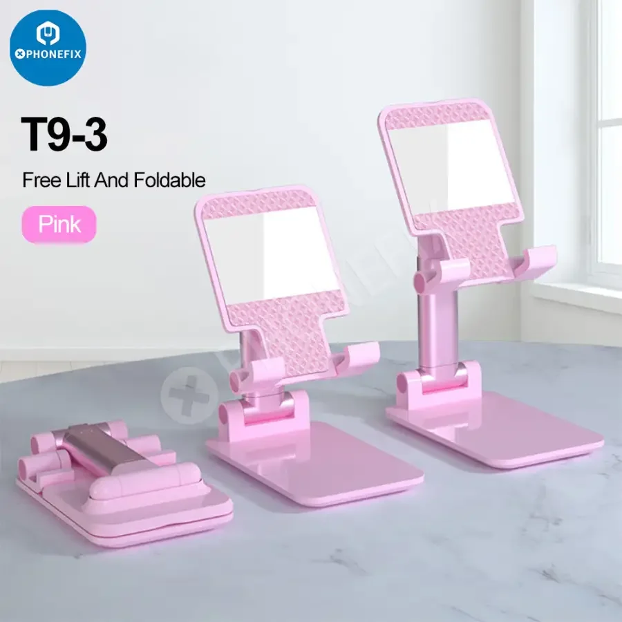 Foldable Tablet Phone Holder Stand Aluminum Alloy Desktop Bracket - Image 18