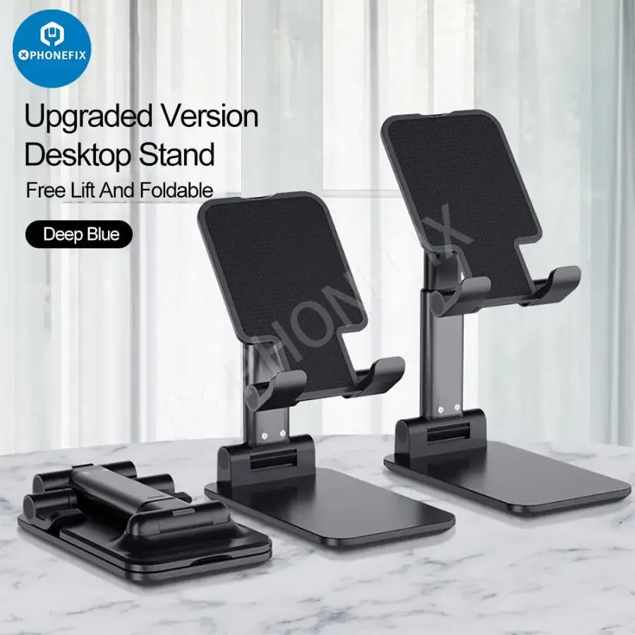 Foldable Tablet Phone Holder Stand Aluminum Alloy Desktop Bracket - Image 20