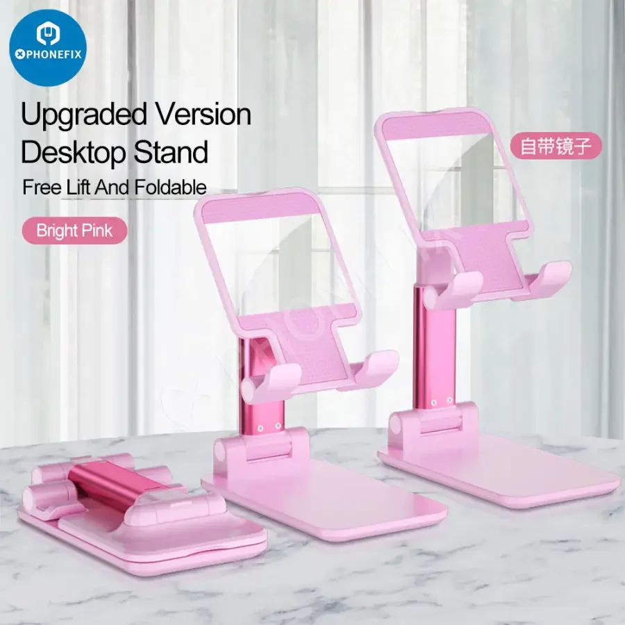 Foldable Tablet Phone Holder Stand Aluminum Alloy Desktop Bracket - Image 21