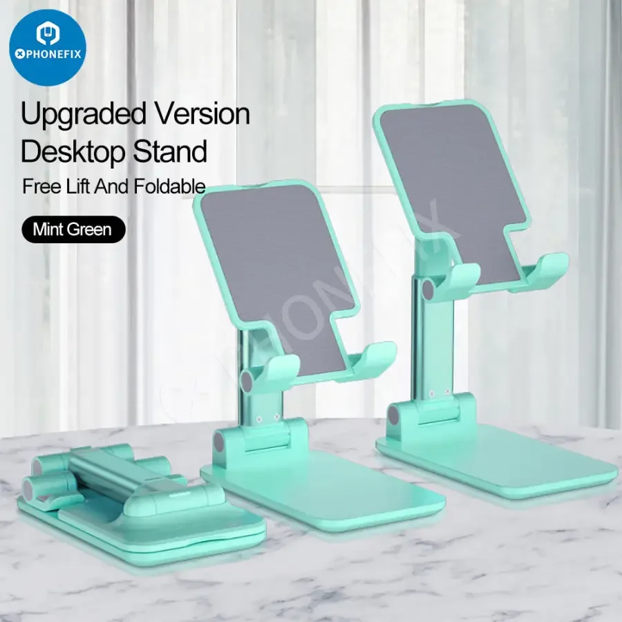 Foldable Tablet Phone Holder Stand Aluminum Alloy Desktop Bracket - Image 22