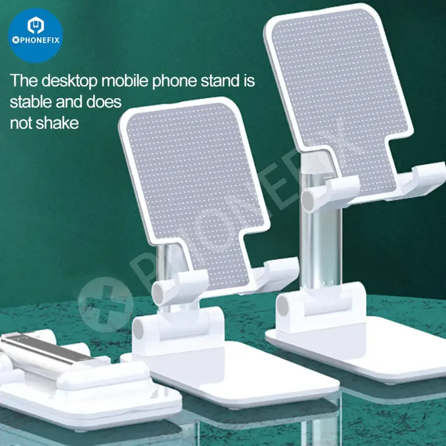 Foldable Tablet Phone Holder Stand Aluminum Alloy Desktop Bracket - Image 24