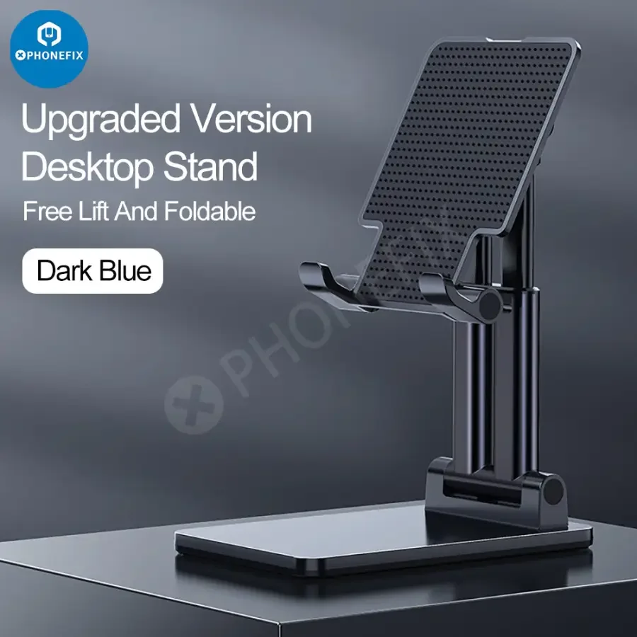 Foldable Tablet Phone Holder Stand Aluminum Alloy Desktop Bracket - Image 5