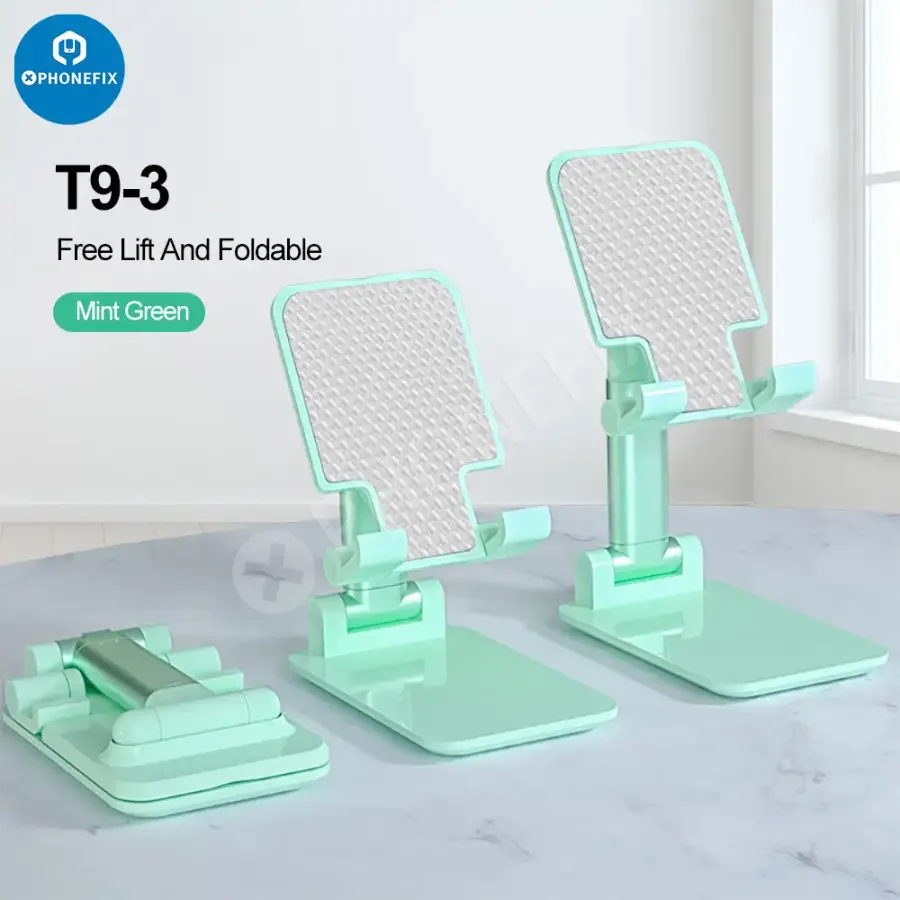 Foldable Tablet Phone Holder Stand Aluminum Alloy Desktop Bracket - Image 7