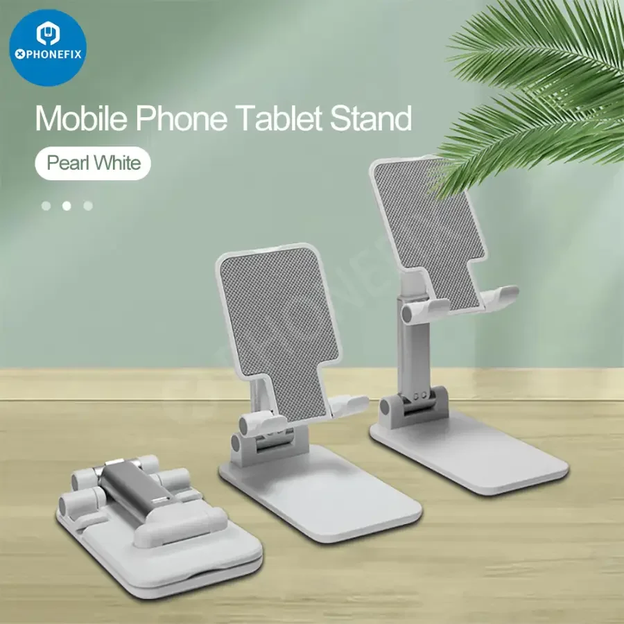 Foldable Tablet Phone Holder Stand Aluminum Alloy Desktop Bracket - Image 8