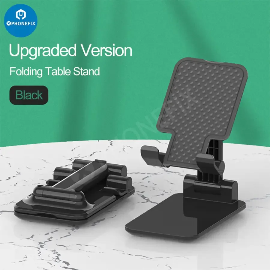 Foldable Tablet Phone Holder Stand Aluminum Alloy Desktop Bracket - Image 9