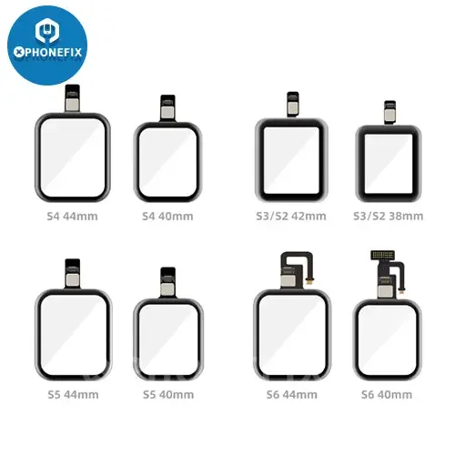 For Apple Watch S1-S6 Touch Digitizer Glass With OCA 38-44MM - Image 2