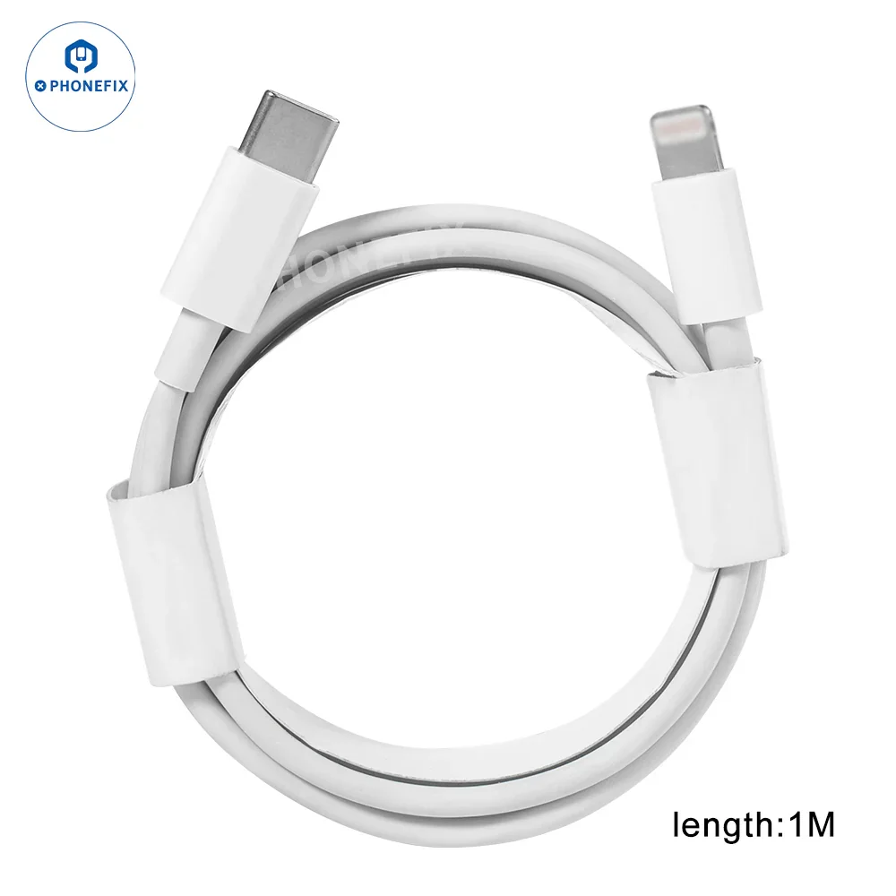 For iOS Android 1M USB Type-C Lighting PD Fast Charging Cable - Image 2