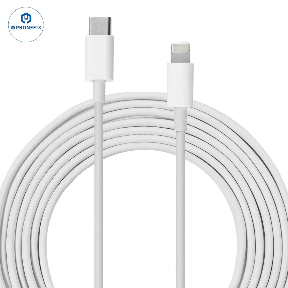 For iOS Android 1M USB Type-C Lighting PD Fast Charging Cable - Image 8