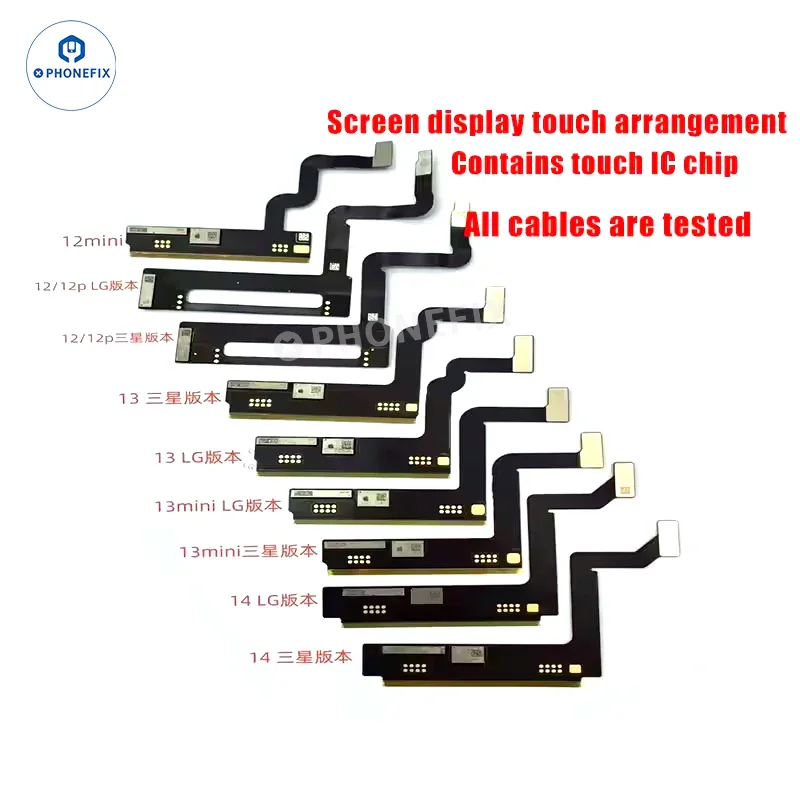 For iPhone 12-17 Pro Max Original Touch Screen Flex Cable with IC Data - Image 2
