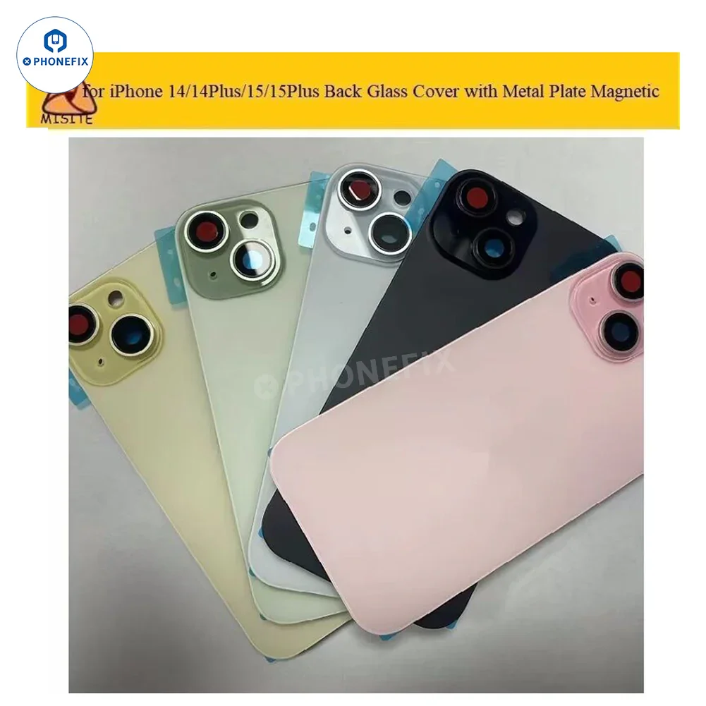 For iPhone 14-16 Pro Max Back Cover Glass With Magsafe Magnet - Image 11