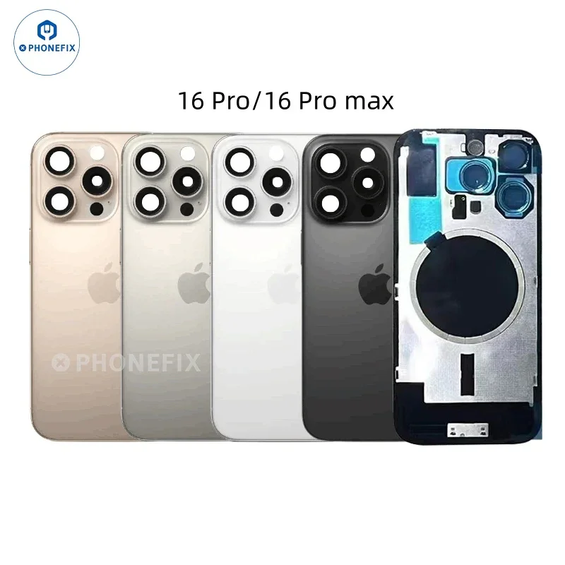 For iPhone 14-16 Pro Max Back Cover Glass With Magsafe Magnet - Image 12