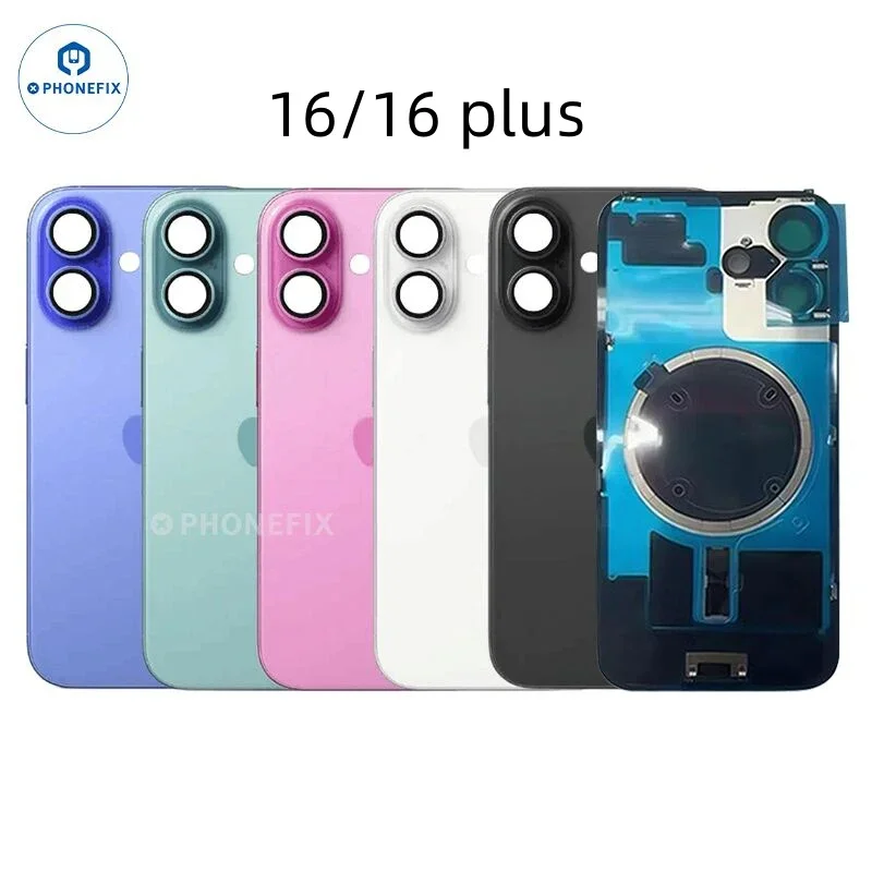For iPhone 14-16 Pro Max Back Cover Glass With Magsafe Magnet - Image 13