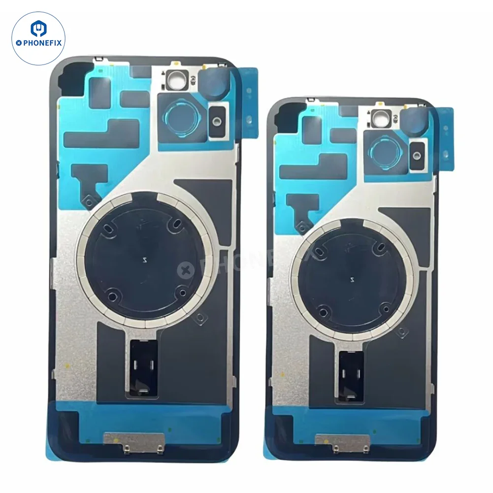 For iPhone 14-16 Pro Max Back Cover Glass With Magsafe Magnet - Image 4