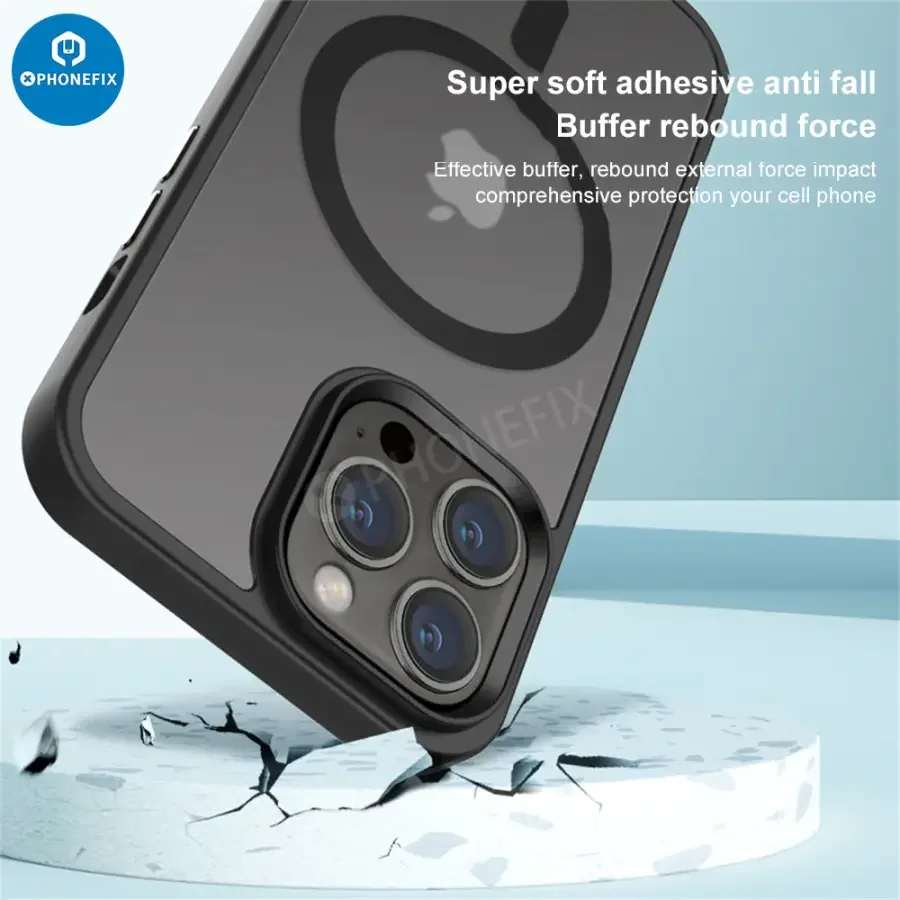 For iPhone 12 13 14 15 Pro Max Silicone Case with MagSafe - Image 11